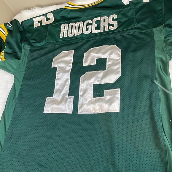 Reebok NFL Green Bay Packers Rogers Green Jersey - Picture 9 of 10